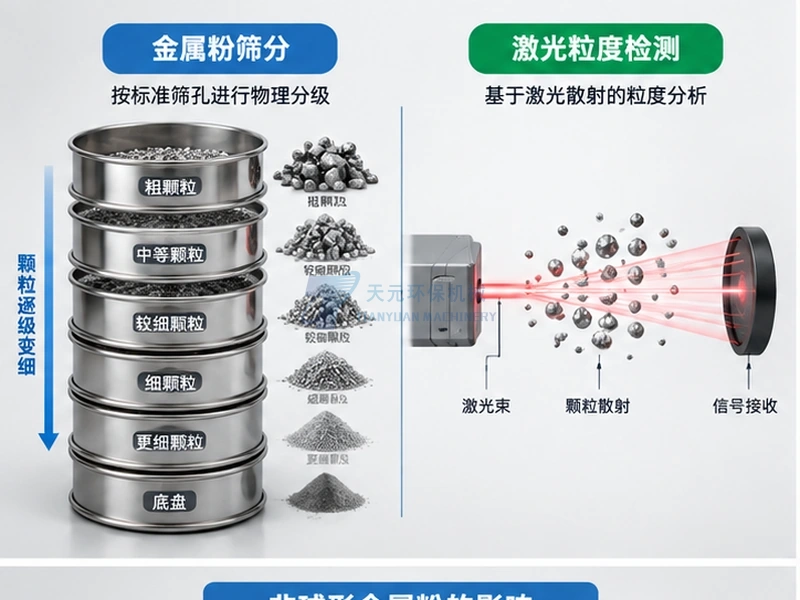 金属粉筛分与激光粒度检测有什么区别?