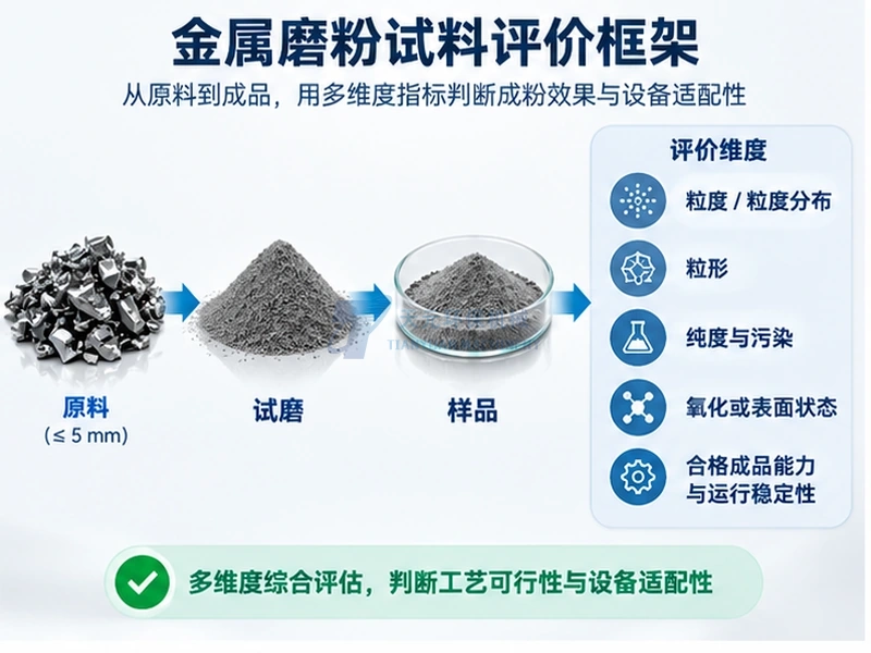 金属磨粉机试料要检测哪些指标？