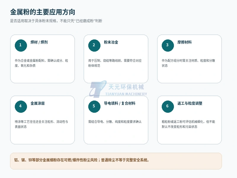 金属粉在焊材粉末冶金摩擦材料涂层导电填料和返工中的应用方向